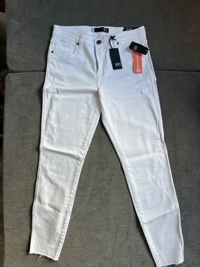 NWT Kut from the Kloth High-Rise Connie Ankle Skinny Jeans - white- 6